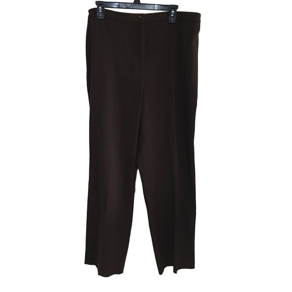 JM COLLECTION  BROWN DRESS PANTS WOMENS SIZE 16
